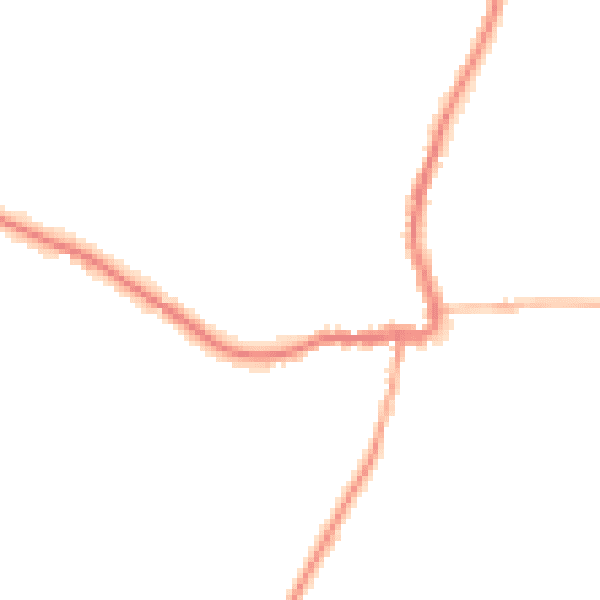 Night-time road noise heatmap for GL7 3DG