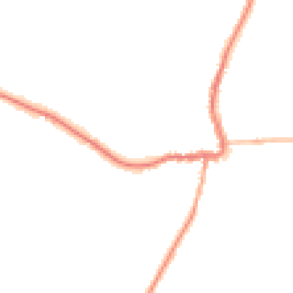 Night-time road noise heatmap for GL7 3FB