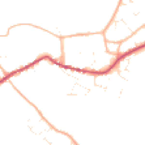 Daytime road noise heatmap for GL7 4AH