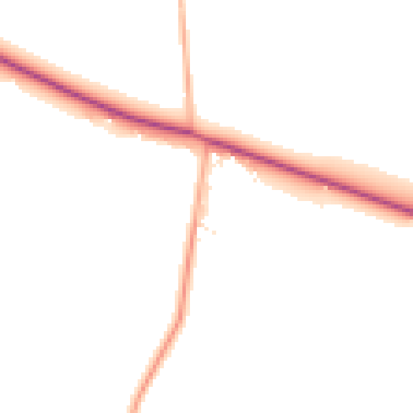 Daytime road noise heatmap for GL7 4DT