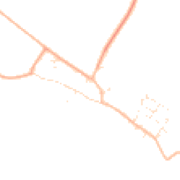 Daytime road noise heatmap for GL7 4DU