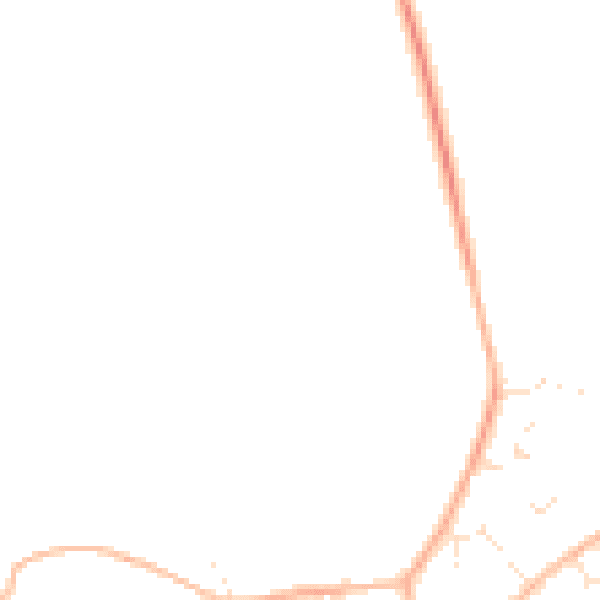 Daytime road noise heatmap for GL7 4JQ