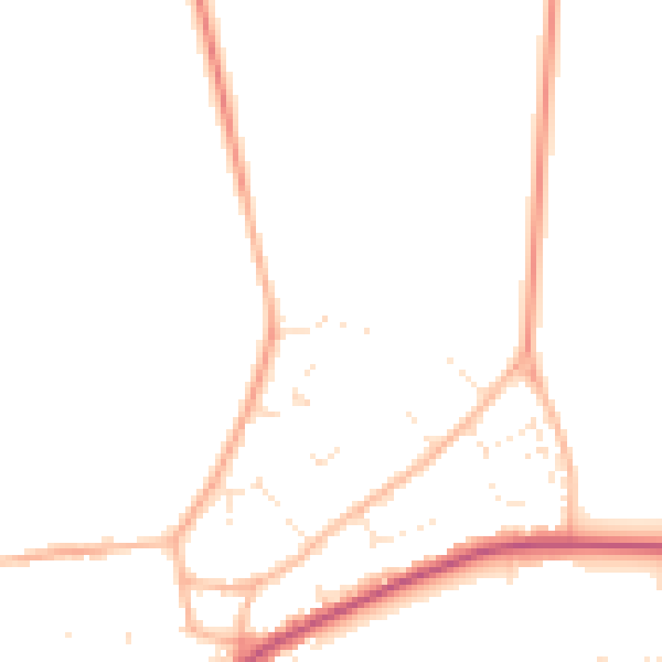 Daytime road noise heatmap for GL7 4LT