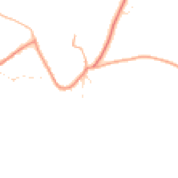 Daytime road noise heatmap for GL7 5BB
