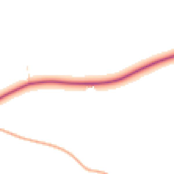 Daytime road noise heatmap for GL7 5EQ
