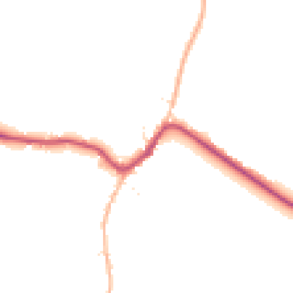 Daytime road noise heatmap for GL7 5JE