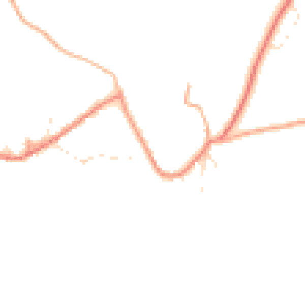 Daytime road noise heatmap for GL7 5NP