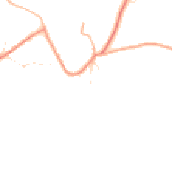 Daytime road noise heatmap for GL7 5NR