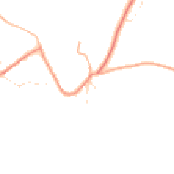 Daytime road noise heatmap for GL7 5NS