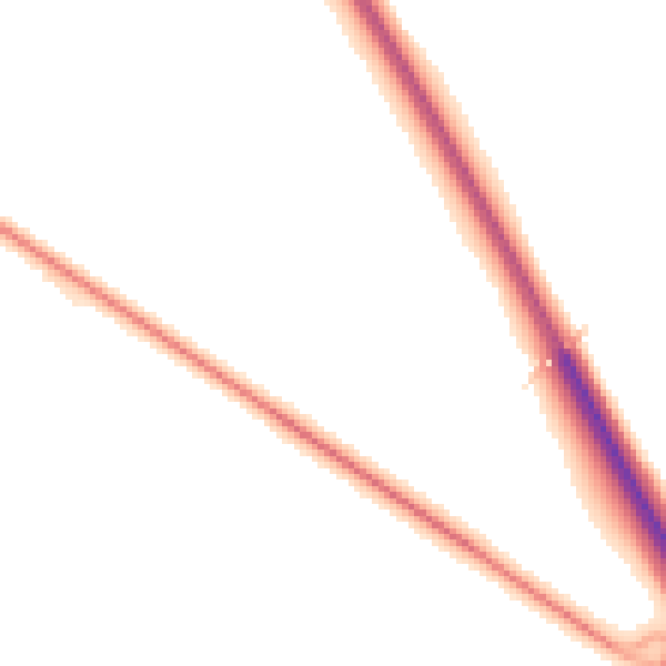 Night-time road noise heatmap for GL7 5PN