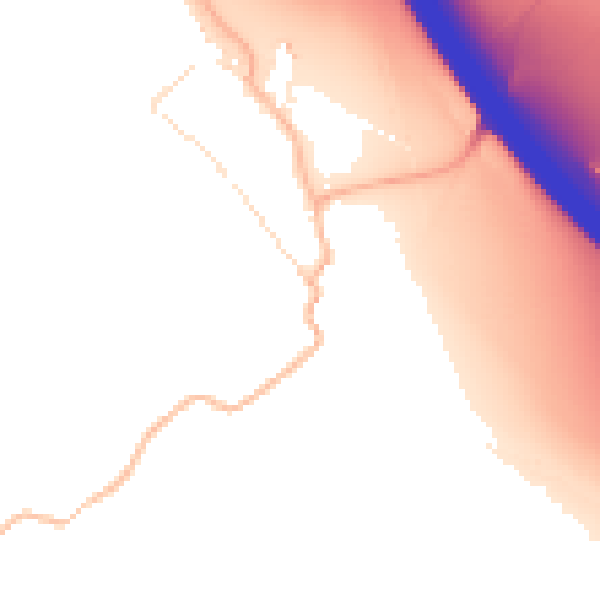Daytime road noise heatmap for GL7 5QH