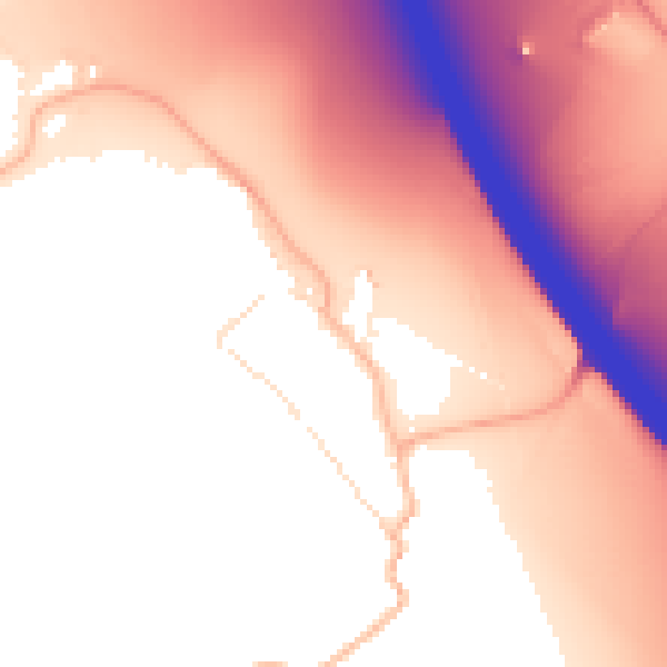 Daytime road noise heatmap for GL7 5QJ
