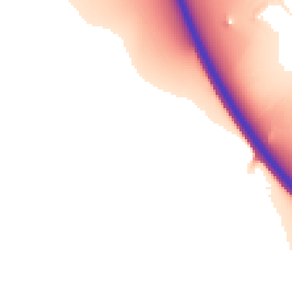 Night-time road noise heatmap for GL7 5QJ
