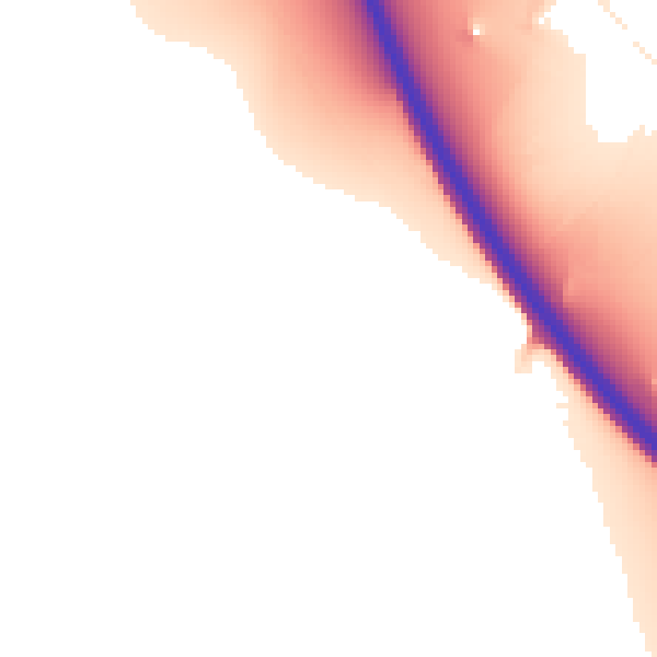 Night-time road noise heatmap for GL7 5QL