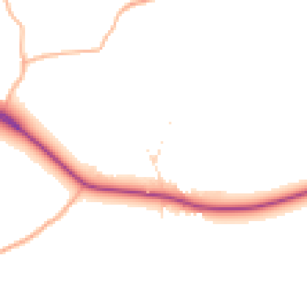Daytime road noise heatmap for GL7 5SH