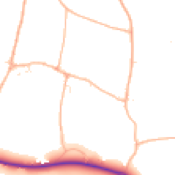 Daytime road noise heatmap for GL7 5TD