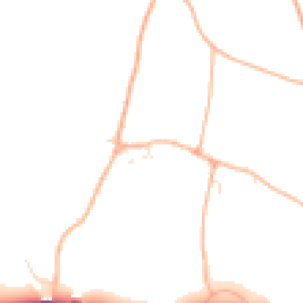 Daytime road noise heatmap for GL7 5TE