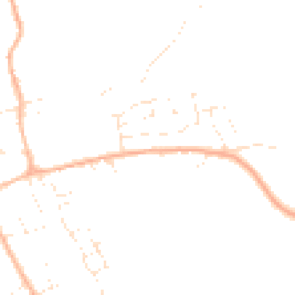 Daytime road noise heatmap for GL7 5UB