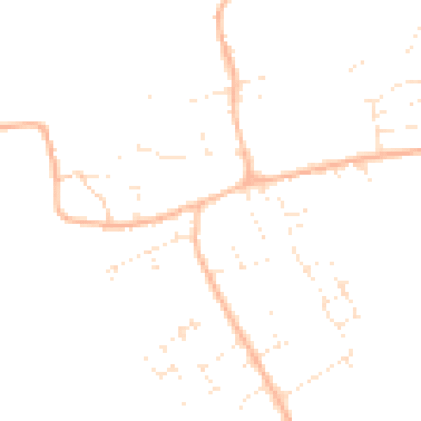 Daytime road noise heatmap for GL7 5UY
