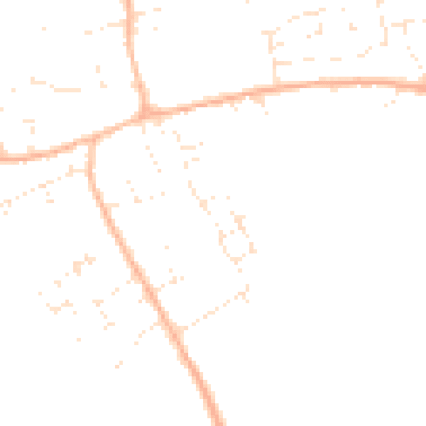 Daytime road noise heatmap for GL7 5WB