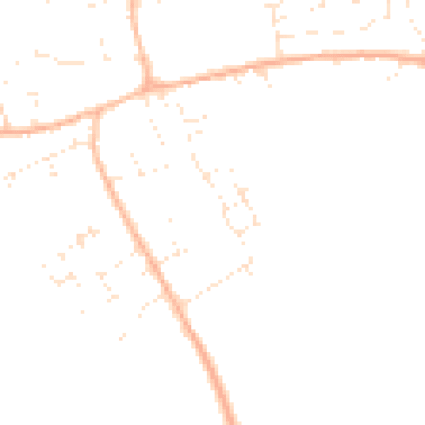 Daytime road noise heatmap for GL7 5WE