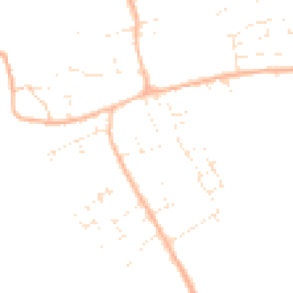 Daytime road noise heatmap for GL7 5XN