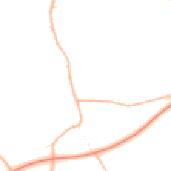 Daytime road noise heatmap for GL7 6BL