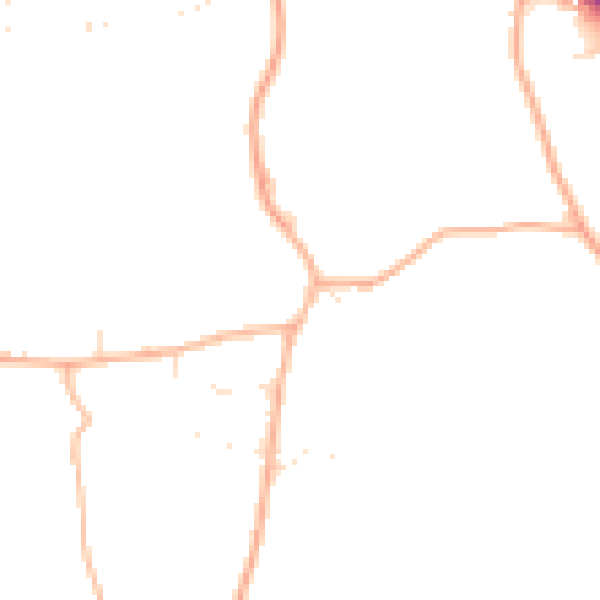 Daytime road noise heatmap for GL7 6HB