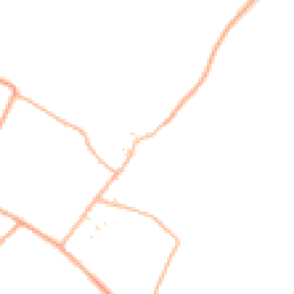 Daytime road noise heatmap for GL7 6JU