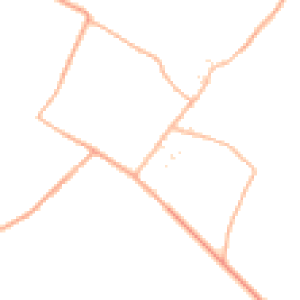 Daytime road noise heatmap for GL7 6NW