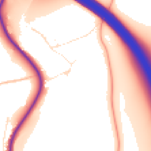 Daytime road noise heatmap for GL7 7DL