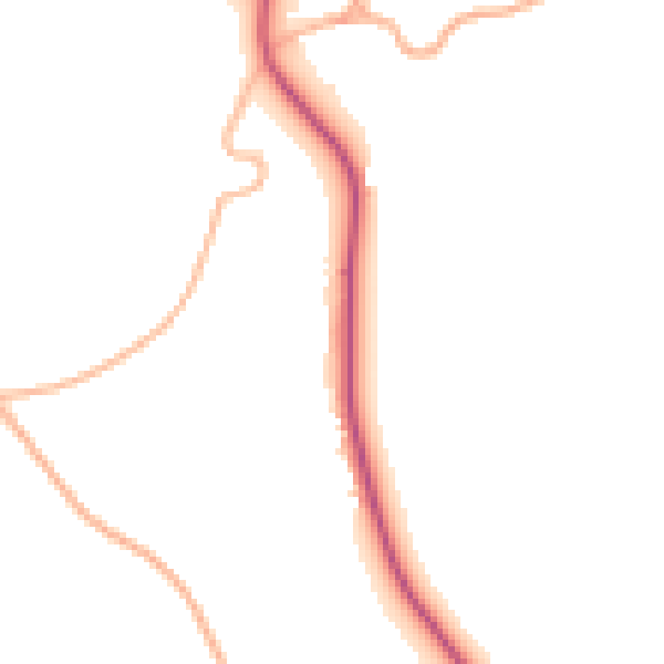 Daytime road noise heatmap for GL7 7FD