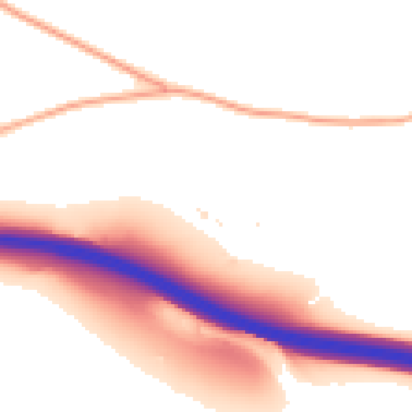 Daytime road noise heatmap for GL7 7JF