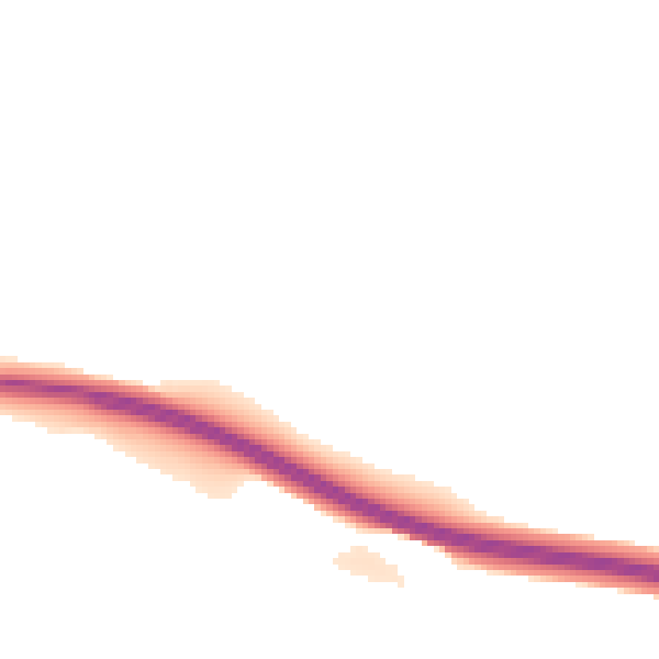 Night-time road noise heatmap for GL7 7JF