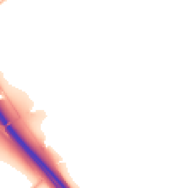 Daytime road noise heatmap for GL7 7JS