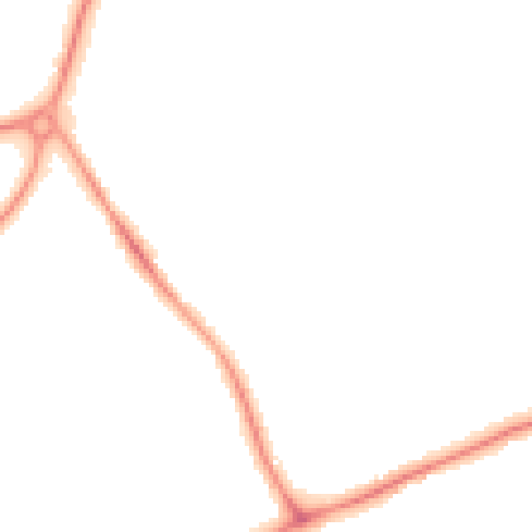Night-time road noise heatmap for GU1 2PE
