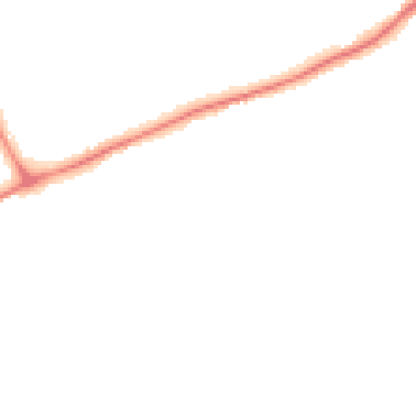 Night-time road noise heatmap for GU1 2QH