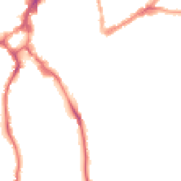 Night-time road noise heatmap for GU1 3SX