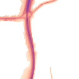 Night-time road noise heatmap for GU10 1AJ