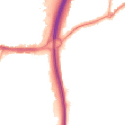 Night-time road noise heatmap for GU10 1AP