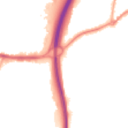 Night-time road noise heatmap for GU10 1AT