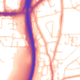 Daytime road noise heatmap for GU10 1AW