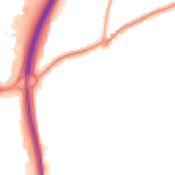 Night-time road noise heatmap for GU10 1AX