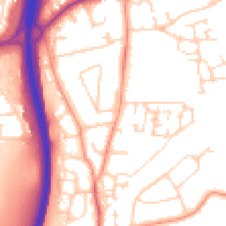 Daytime road noise heatmap for GU10 1BA