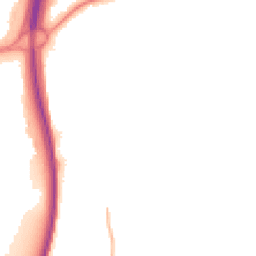 Night-time road noise heatmap for GU10 1BA