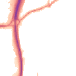 Night-time road noise heatmap for GU10 1BB