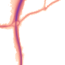 Night-time road noise heatmap for GU10 1BE