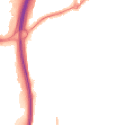 Night-time road noise heatmap for GU10 1BH