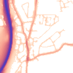 Daytime road noise heatmap for GU10 1BP
