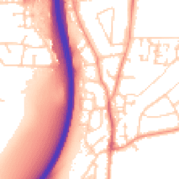 Daytime road noise heatmap for GU10 1BY